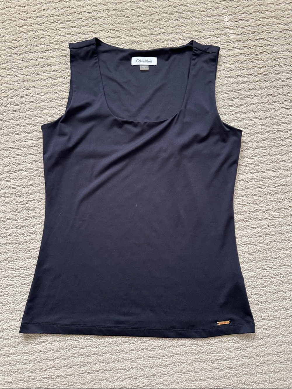 Calvin Klein Black Scoop Neck Tank Top